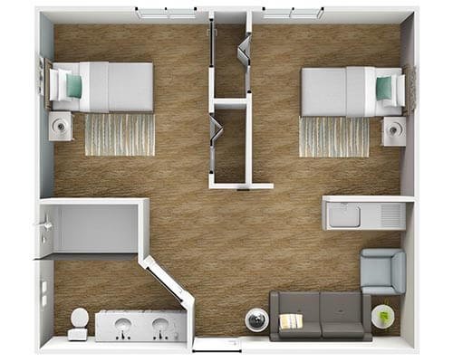 Evergreen-Two-Bedroom-_-One-Bathroom-460-1